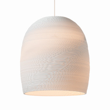 Bell 16 pendant in White finish, Graypants Scraplights
