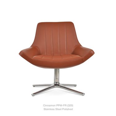 Bellagio Oval Swivel Armchair by SohoConcept - New