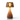 Designer wooden table lamp, autumn hand-blown glass shade, Neoz Bellingen, award-winning, portable for indoor and outdoor use.
