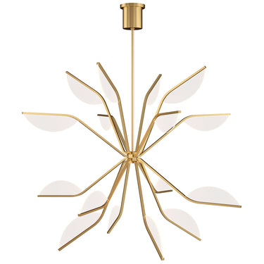 Natural Brass Belterra Chandelier by Visual Comfort, 43 Inch Wide