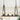 Berthelotii 4-light farmhouse kitchen island chandelier in matte black and wood finish with clear glass shades