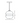Besa Hula 8 glass shade line drawing showing pendant dimensions and shade profile