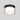 Compact LED ceiling light with clear glass shade and warm white illumination black finish