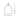 Line drawing of modern glass pendant light showing dimensions and fixture proportions