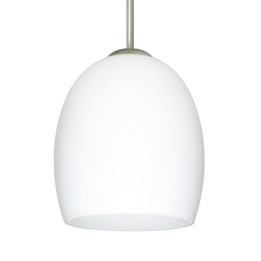Besa Lucia Carrera glass pendant suspended above modern dining table