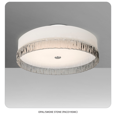 Modern flush mount ceiling fixture for bedrooms and living spaces