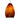 Besa Pera 6 pendant light with handcrafted Amber Cloud glass shade and modern metal canopy