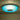 Coral blue blown glass light shade with radial frosted stripes for modern ceiling lighting