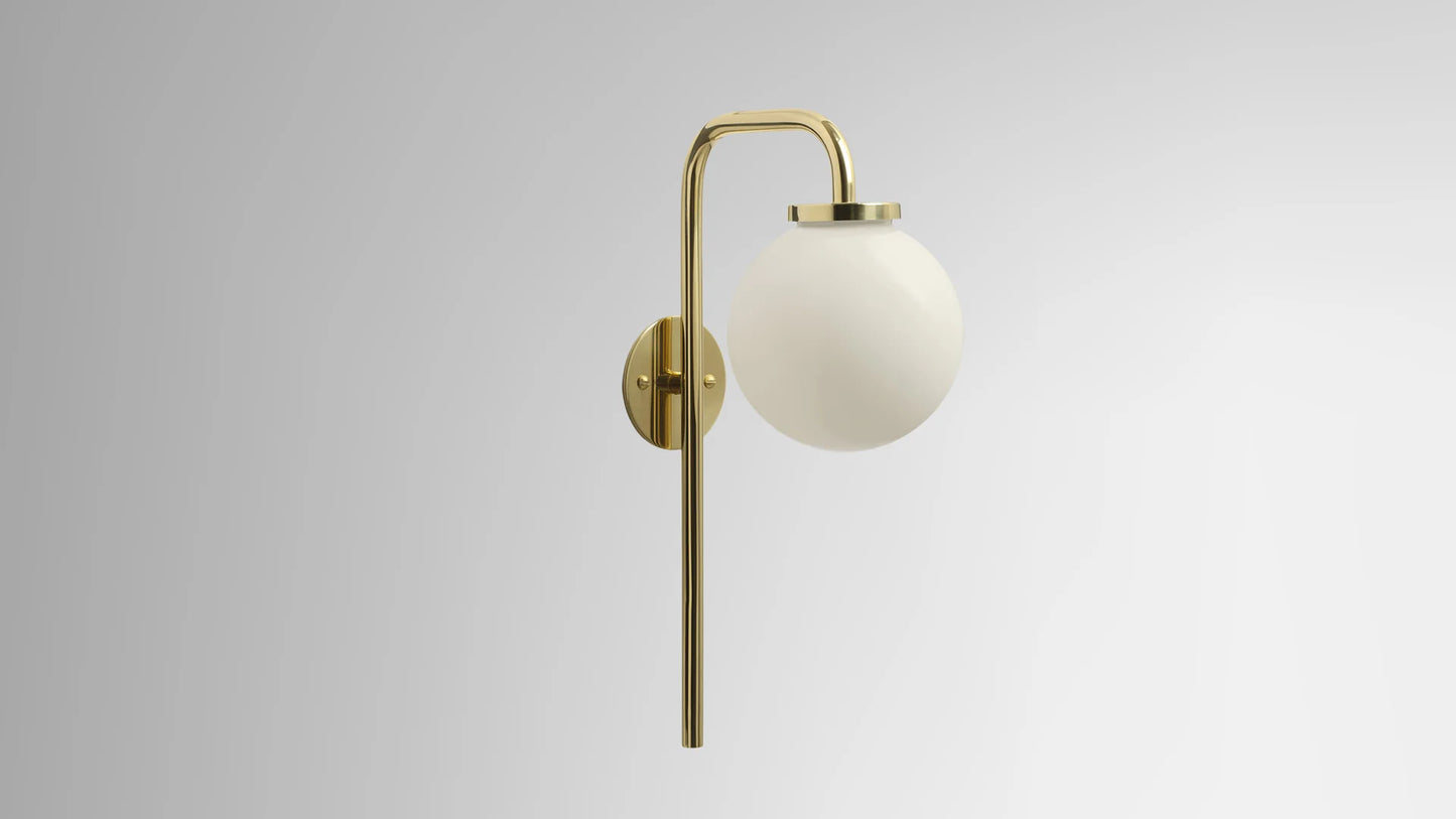 Big Bulb Opal Wall Light by CTO Lighting