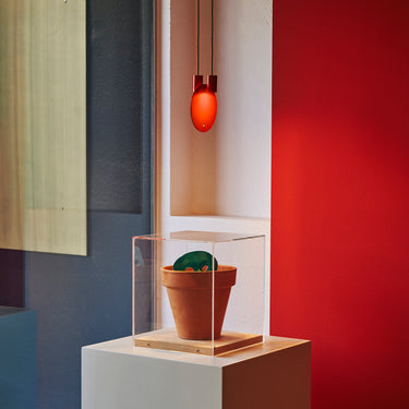Contemporary glossy red pendant lighting for luxury interiors