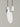 Minimalist glossy creme white pendant fixture made in Spain