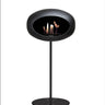 Dome Black Ground Steel High Fireplace by Le Feu - modern bioethanol fireplace