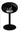 Sleek design of Dome Black Ground Steel Low Fireplace by Le Feu
