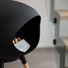 Le Feu Dome Black Ground Wood Low Fireplace in a contemporary interior