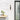 Blade 24 inch modern outdoor LED wall sconce, black finish, illuminating a brick wall. 