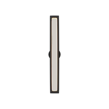 Slim ADA-compliant vanity light in Nightshade Black for modern bathrooms