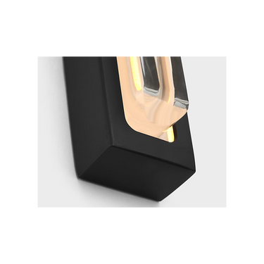 Contemporary LED vanity fixture in Nightshade Black for modern bathrooms