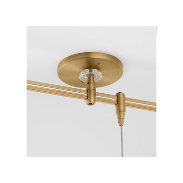 Designer chandelier with adjustable pendant configuration