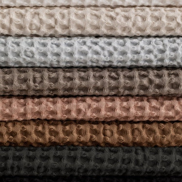 CARO washcloth set in a styled bathroom | CARO by blomus