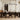 ET2 Blossom long branch pendant over a long dark dining table in a room with tall windows