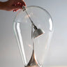 Lodes Blow modern classic table lamp in clear blown glass made in Italy