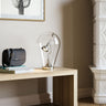 Blow Table Lamp by Lodes with blown glass diffuser and adjustable directional LED for desks, bedside tables, and study areas