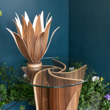 Handcrafted Bluebell Floral Lamp by MacMaster Design