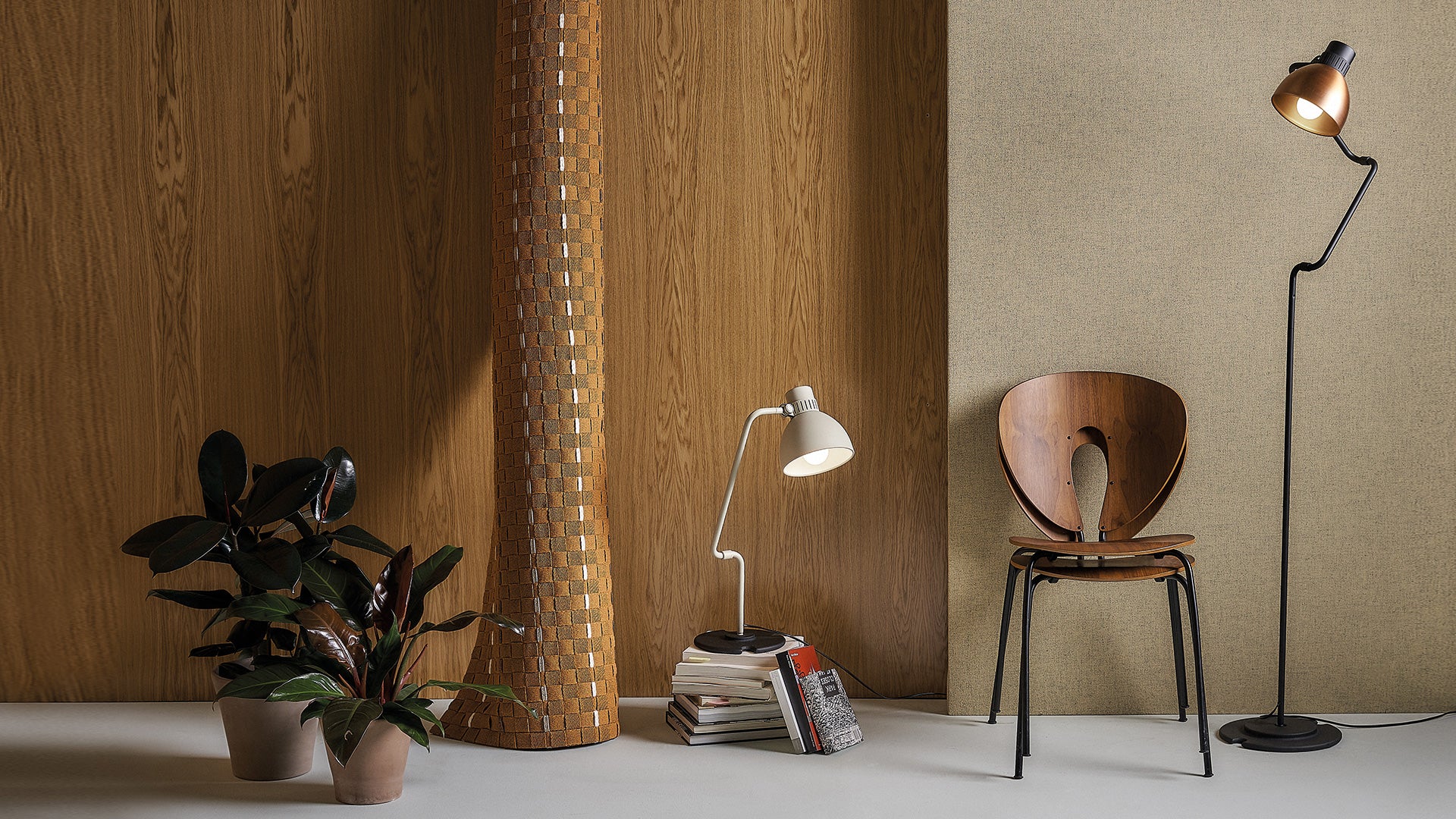 B.Lux Blux System Table Lamp in Red Size Small 23.5 H