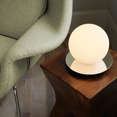 Bola Sphere Table Lamp with Opal Glass LED by Pablo Designs