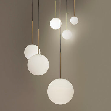 Bola Sphere LED Pendant Light with Dim-to-Warm Glass Globe by Pablo Designs - image 3