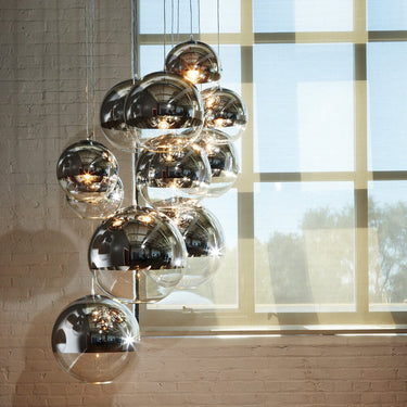 Viso Bolio globe pendant installed in an interior