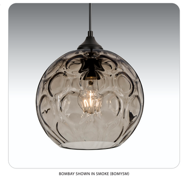 Besa Bombay outdoor pendant light installed in a modern covered patio setting