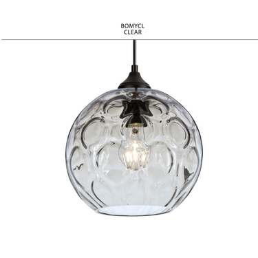Decorative Bombay pendant light by Besa Lighting with handcrafted glass design