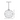 Technical line drawing of the Besa Bombay outdoor pendant with fixture dimensions