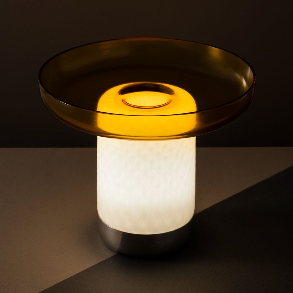 Bontà Portable | Artemide Table Lamp Yellow Tray