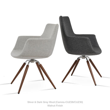 Bottega Carrot Swivel Chair Fabric by SohoConcept - New