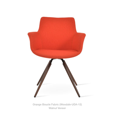 Bottega Carrot Swivel Chair Fabric by SohoConcept - New