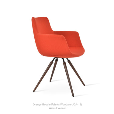 Bottega Carrot Swivel Chair Fabric by SohoConcept - New