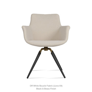 Bottega Carrot Swivel Chair Fabric by SohoConcept - New