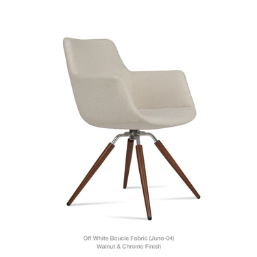 Bottega Carrot Swivel Chair Fabric by SohoConcept - New