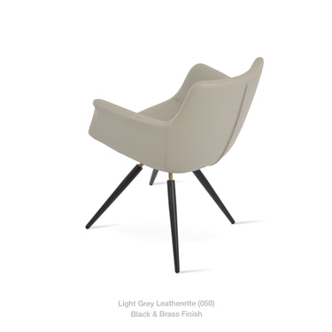 Bottega Carrot Swivel Chair Leather by SohoConcept - New