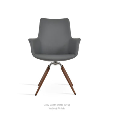 Bottega Carrot Swivel Chair Leather by SohoConcept - New