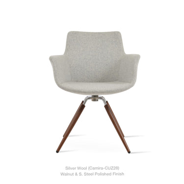 Bottega Carrot Swivel Chair Fabric by SohoConcept - New
