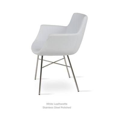 Bottega Cross Armchair Leather by SohoConcept - New