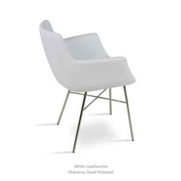 Bottega Cross Armchair Leather by SohoConcept - New