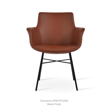 Bottega Cross Armchair Leather by SohoConcept - New