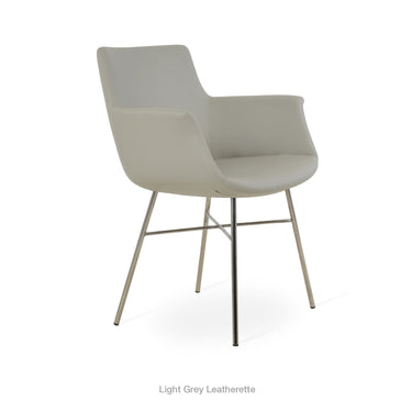 Bottega Cross Armchair Leather by SohoConcept - New
