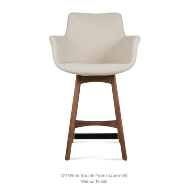 Bottega PR Wood Counter Stool Fabric by SohoConcept - New