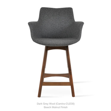 Bottega PR Wood Bar Stool Fabric by SohoConcept - New