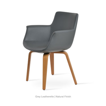Bottega Plywood Armchair Leather by SohoConcept - New